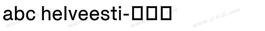 abc helveesti字体转换